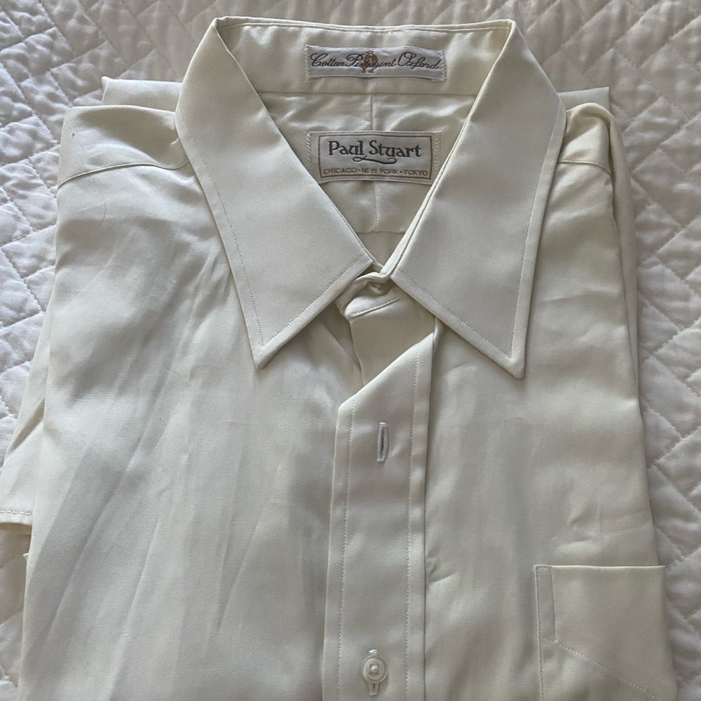 Paul Stuart pinpoint Oxford long sleeve dress shirt size 16.5 - 34 *NEW*